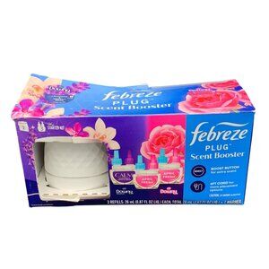 Febreze Plug Scent Booster Starter Kit With 3 Refills Lavender Vanilla & April F